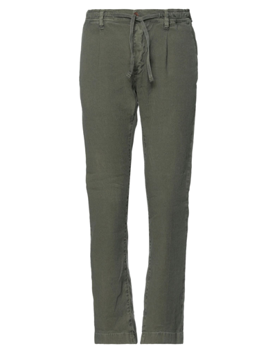 Shop Modfitters Man Pants Military Green Size Xxl Cotton, Elastane