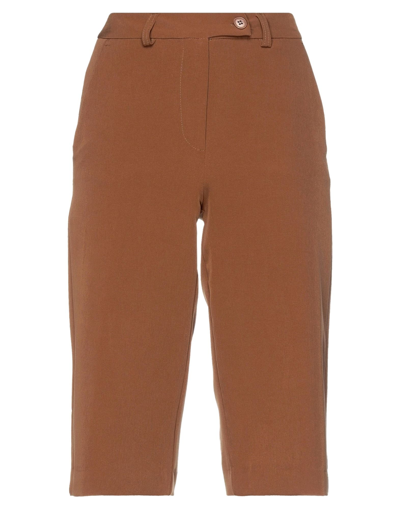 Shop Dodici22 Cropped Pants In Brown