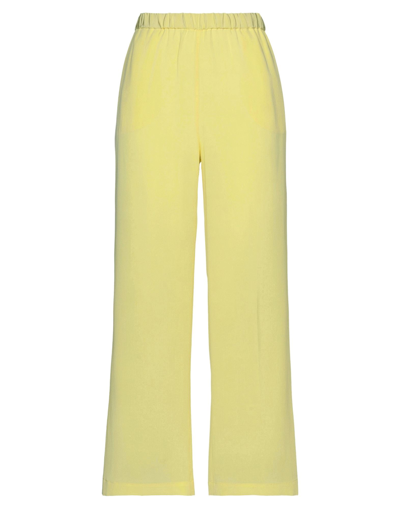 Shop Aspesi Pants In Yellow