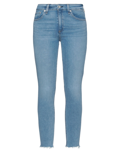 Shop Rag & Bone Woman Jeans Blue Size 23 Cotton, Lyocell, Polyester, Elastane