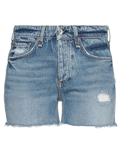 Shop Rag & Bone Denim Shorts In Blue