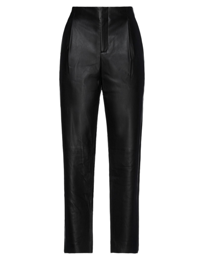 Shop Vince . Woman Pants Black Size 6 Lambskin