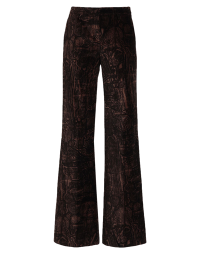 Shop Hugo Boss Pants In Dark Brown