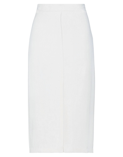 Shop Brunello Cucinelli Midi Skirts In White