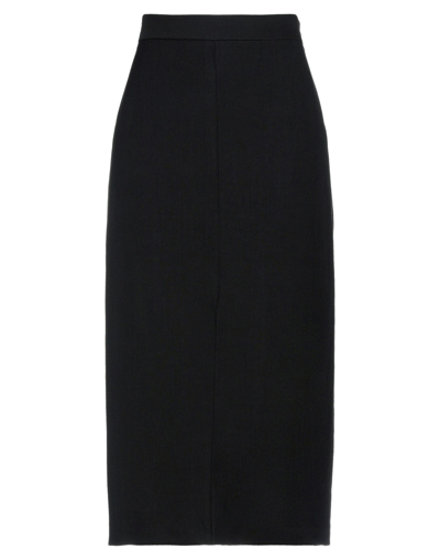 Shop Brunello Cucinelli Midi Skirts In Black
