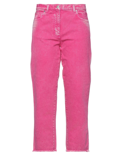 Shop Cedric Charlier Woman Jeans Pink Size 10 Cotton