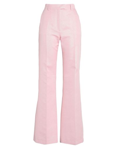 Shop Paul & Joe Woman Pants Pink Size 2 Cotton, Polyester, Metallic Fiber