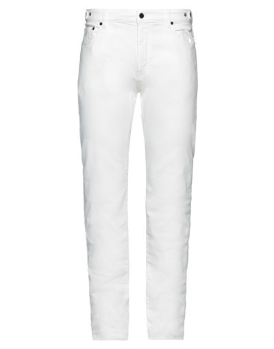 Shop C.p. Company C. P. Company Man Jeans White Size 29 Cotton, Elastane