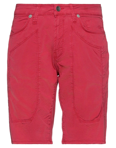 Shop Jeckerson Shorts & Bermuda Shorts In Brick Red