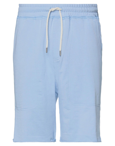 Shop Donvich Man Shorts & Bermuda Shorts Sky Blue Size Xl Cotton, Elastane