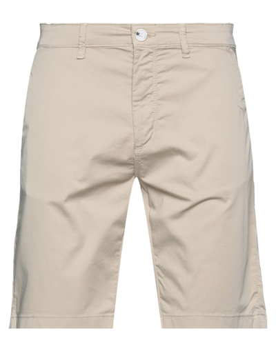 Shop Sseinse Man Shorts & Bermuda Shorts Beige Size 38 Cotton, Elastane