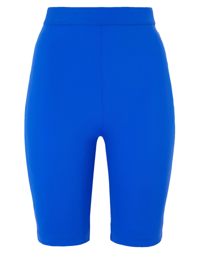 Shop 8 By Yoox Recycled Nylon High-waist Biker Shorts Woman Leggings Bright Blue Size S Recycled Polyamid