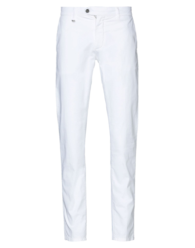 Shop Antony Morato Man Pants White Size 40 Cotton, Elastane