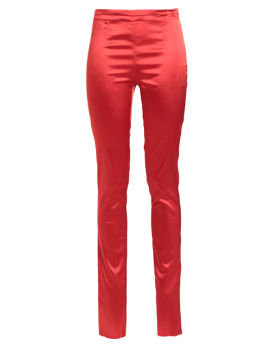 Shop Galliano Woman Pants Red Size 30 Acetate, Polyamide, Elastane