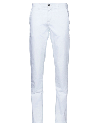 Shop Rar Man Pants White Size 38 Cotton, Elastane