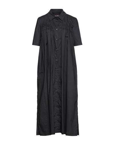 Collection Privèe Collection Privēe? Woman Midi Dress Black Size 6 Cotton In Black