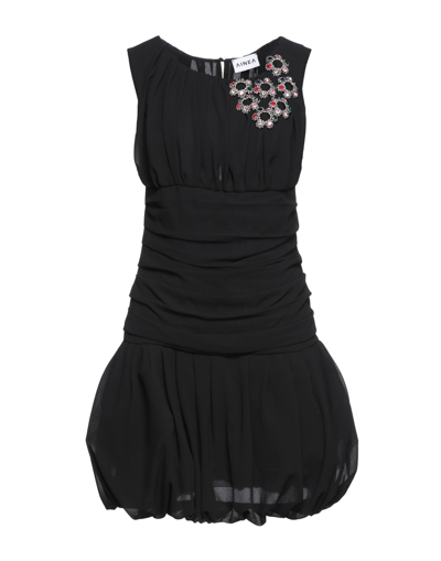 Shop Ainea Woman Mini Dress Black Size 4 Polyester