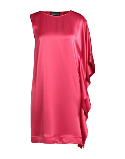 Shop Gianluca Capannolo Woman Mini Dress Fuchsia Size 4 Acetate, Polyester In Pink