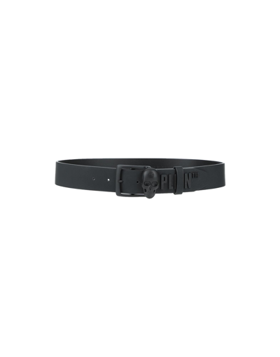 Shop Philipp Plein Belts In Black