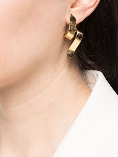 Wouters & Hendrix Swirl Twist-detail Earrings In Gold