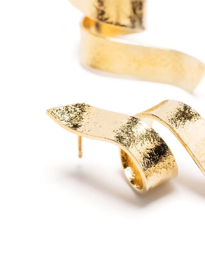 Wouters & Hendrix Swirl Twist-detail Earrings In Gold