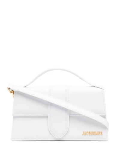 Shop Jacquemus Le Grand Bambino Tote Bag In White