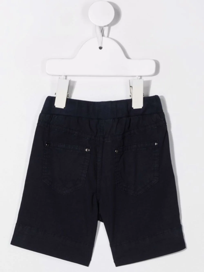 Shop Il Gufo Drawstring Fastening Shorts In Blue