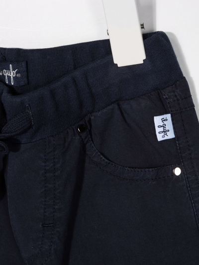 Il Gufo Drawstring Fastening Shorts In Blue