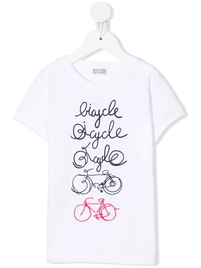 Shop Il Gufo Graphic-print T-shirt In White