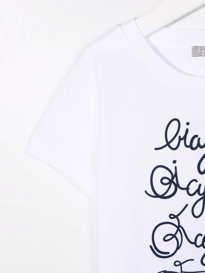 Shop Il Gufo Graphic-print T-shirt In White