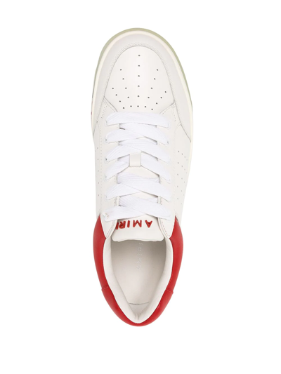 Shop Amiri Stadium Low-top Sneakers In White