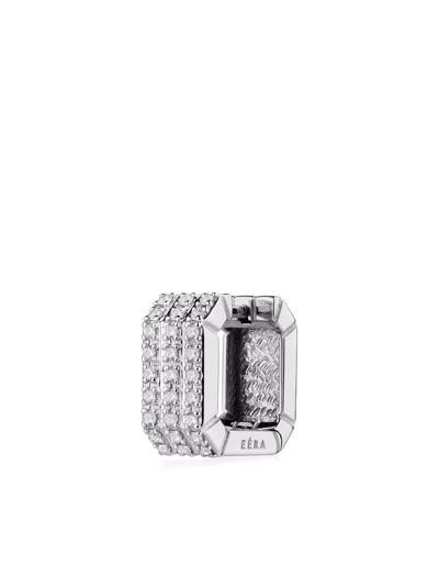 Shop Eéra 18kt White Gold Candy Diamond Single Earring In Silver