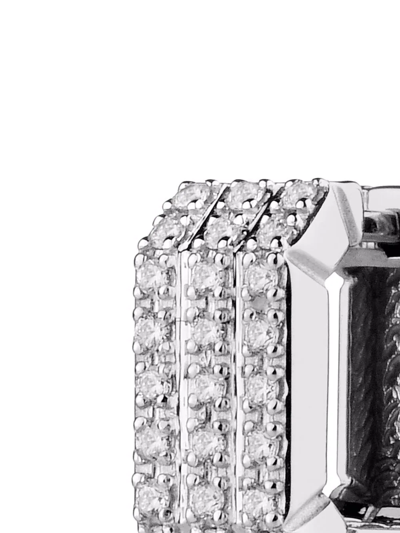 Shop Eéra 18kt White Gold Candy Diamond Single Earring In Silver