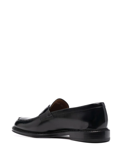 Shop Doucal's Horsebit-detail Slip-on Loafers In Black