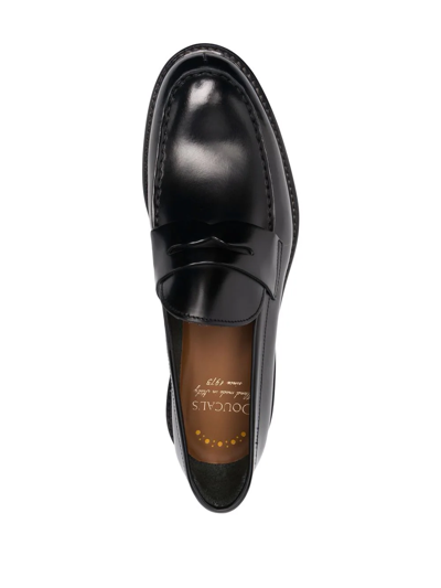 Shop Doucal's Horsebit-detail Slip-on Loafers In Black