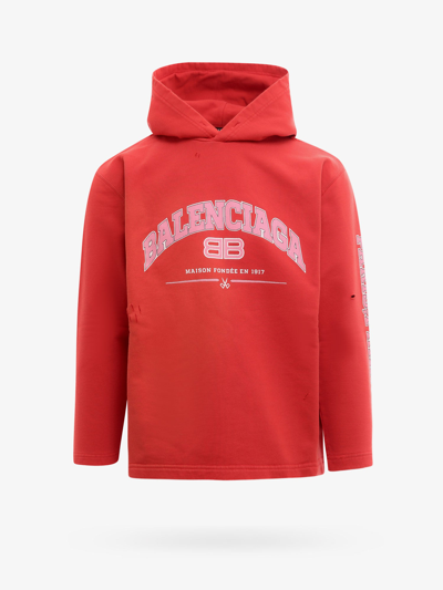 Shop Balenciaga Sweatshirt In Red