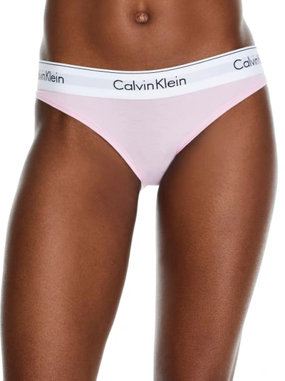 Shop Calvin Klein Modern Cotton Bikini In Pale Orchid