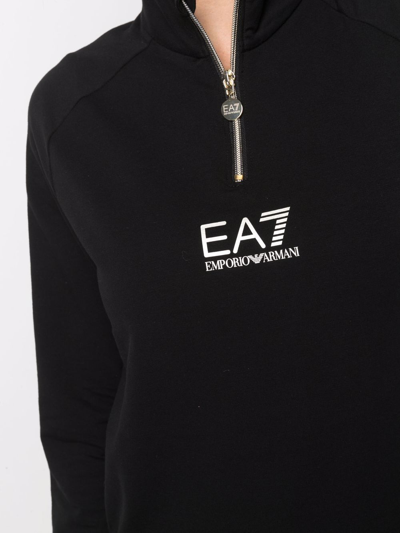 Shop Ea7 Logo Cotton Sweatshirt