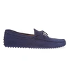 Tod's Gommino Suede Driving Loafers In Blue Other