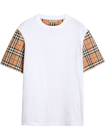 Shop Burberry Serra T-shirt In White