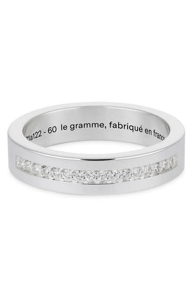 Shop Le Gramme 7g Diamond Polished Sterling Silver Band Ring
