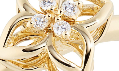 Shop Roberto Coin Venetian Princess Diamond Ring In Yellow Gold