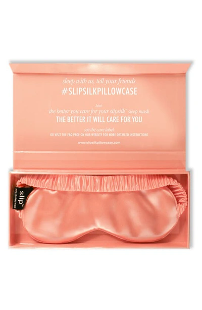 Shop Slip Pure Silk Sleep Mask In Peach