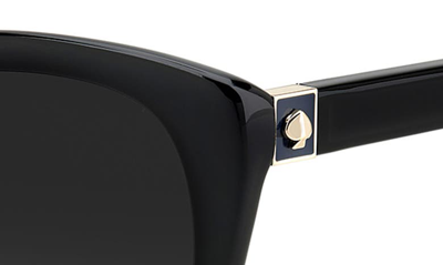 Shop Kate Spade Amberlees 55mm Gradient Eat Eye Sunglasses In Black / Gray