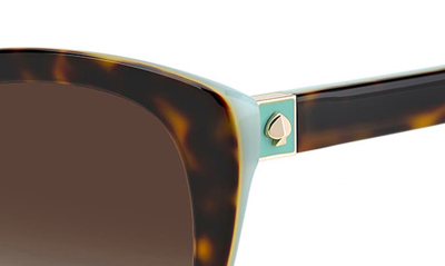 Shop Kate Spade Amberlees 55mm Gradient Eat Eye Sunglasses In Havana / Brown Grad