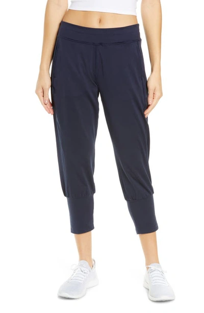 Sweaty Betty Garudasana Crop Yoga Trousers In Navy Blue ModeSens