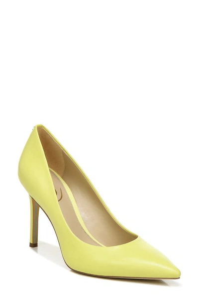 Shop Sam Edelman Hazel Pointed Toe Pump In Butter Yellow