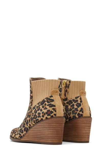 Toms Women's Sadie Wedge Booties Women's Shoes In Medium Brown