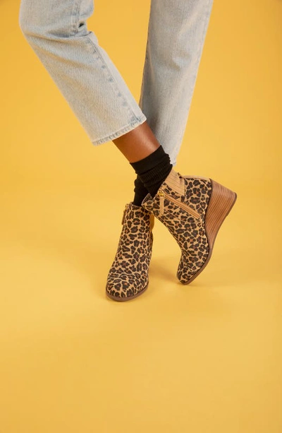 Toms Women's Sadie Wedge Booties Women's Shoes In Medium Brown