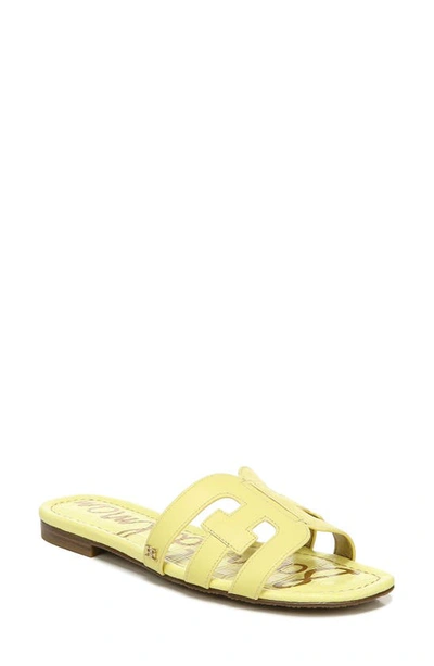 Shop Sam Edelman Bay Cutout Slide Sandal In Butter Yellow